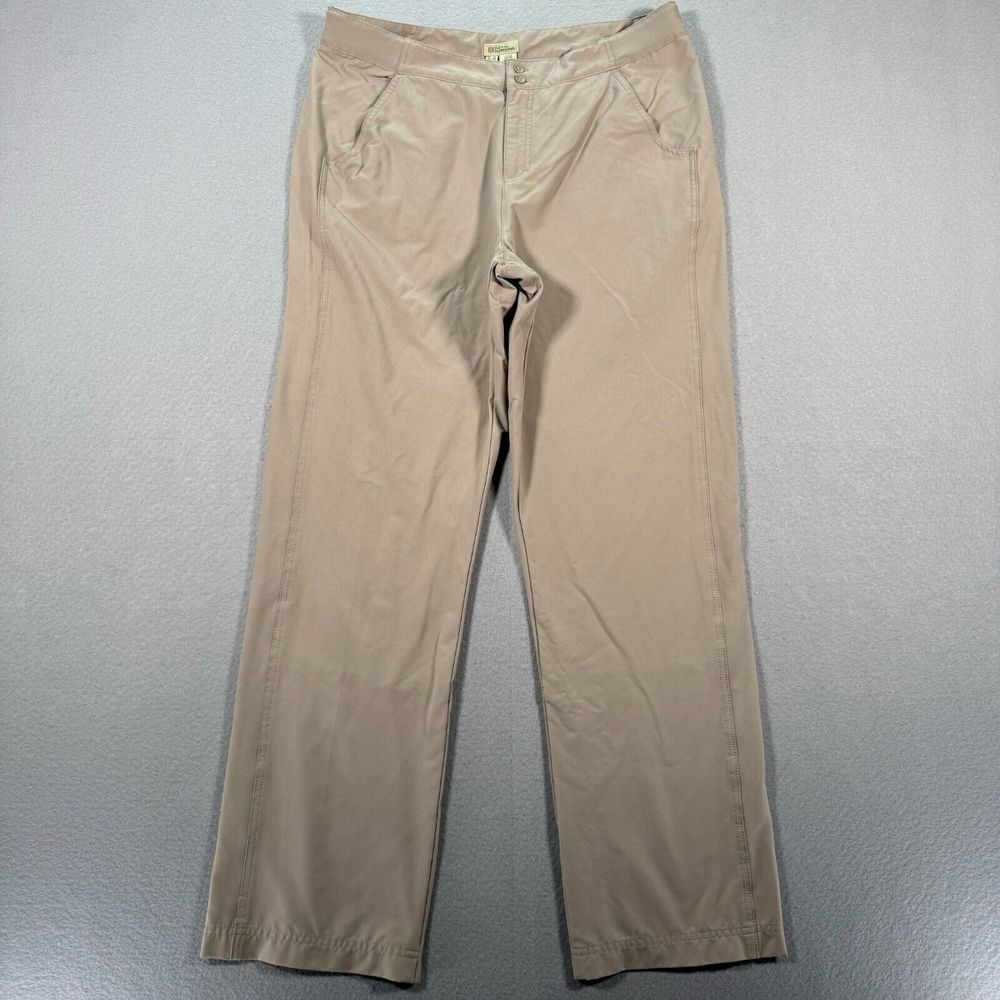 Royal Robbins Pants Womens 14 Reg Length Beige Convertible Roll Up Hiking Casual